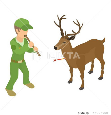 Animal vaccination icon, isometric style Animal vaccination icon, isometric style 68098906