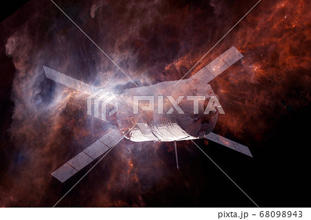 Spacecraft Launch Into Space. Elements of this image furnished by NASA. Spacecraft Launch Into Space. Elements of this image furnished by NASA. 68098943