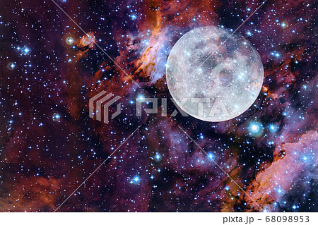Moon. Solar system. Elements of this image furnished by NASA. Moon. Solar system. Elements of this image furnished by NASA. 68098953