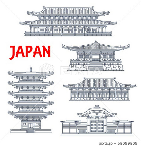Japanese temples, shrines, Japan pagodas of Kyoto 68099809