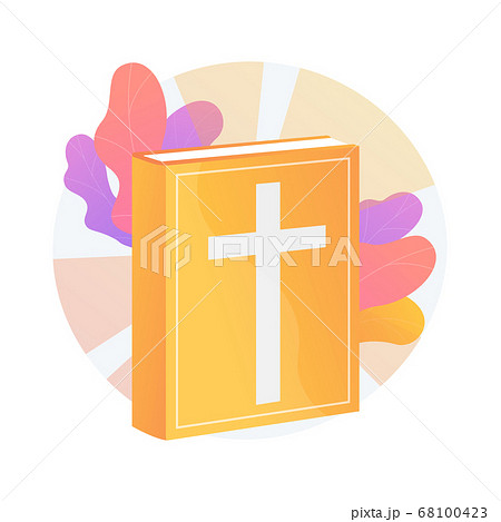 Holy bible abstract concept vector illustration. 68100423