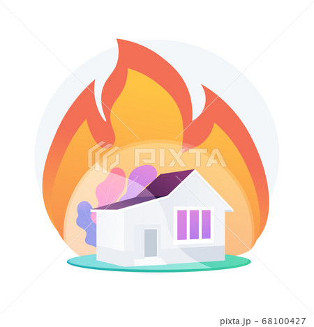 Fire insurance abstract concept vector illustration. Fire insurance abstract concept vector illustration. 68100427