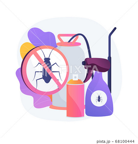 Home pest insects control abstract concept vector illustration. 68100444