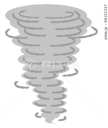 渦を巻く竜巻のベクターイラスト 68101337