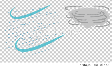 渦を巻く台風のベクターイラスト 68101338