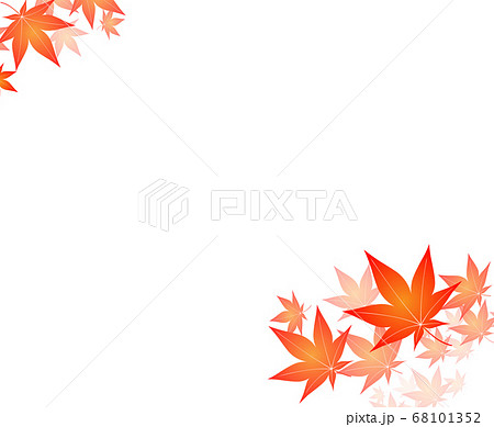 和のイラスト 紅葉柄のイラスト素材