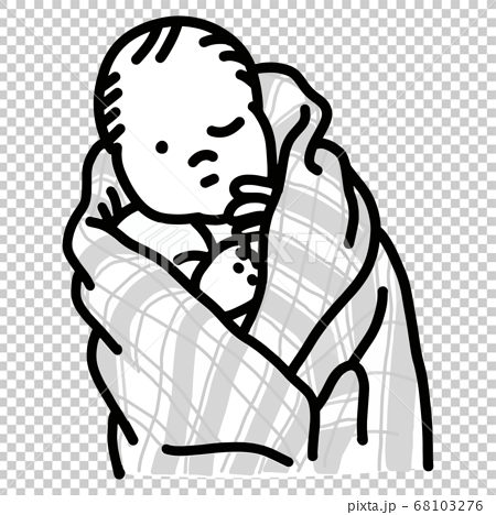 swaddled baby silhouette clip art