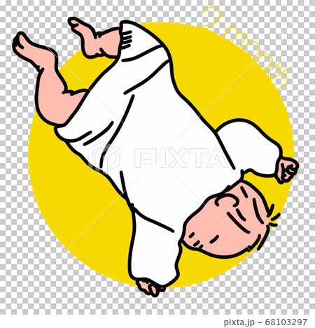 嬰兒睡覺的2個月插圖 嬰兒睡覺的2個月插圖 68103297