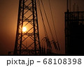 夕日　鉄塔 68108398