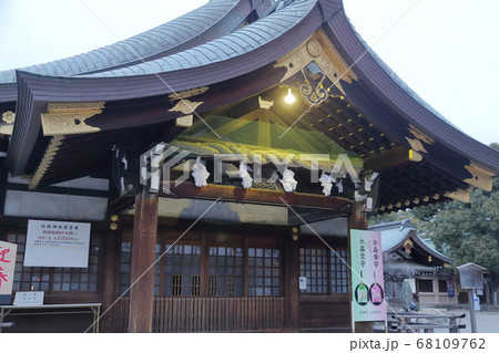 由緒正しき神社 真清田神社 本殿 拝殿 愛知県 一宮市 の写真素材