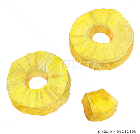 水彩イラスト 食品 食べ物 パイナップル 水彩イラスト 食品 食べ物 パイナップル 68111166