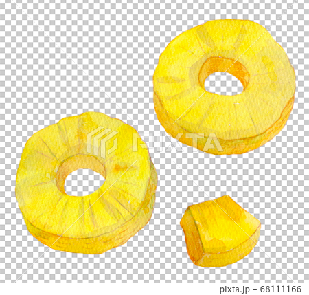 水彩イラスト 食品 食べ物 パイナップル 水彩イラスト 食品 食べ物 パイナップル 68111166