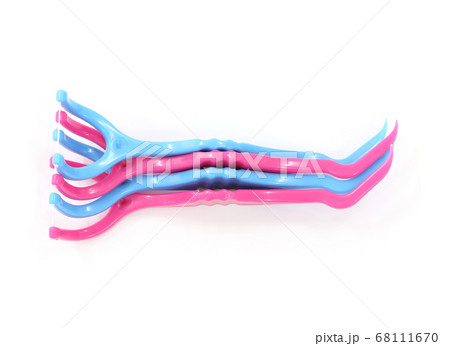 Floss Toothpick on white background Floss Toothpick on white background 68111670