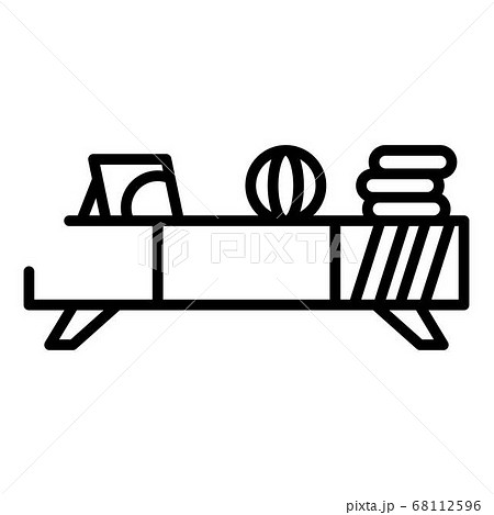 Book shelf furniture icon, outline style 68112596