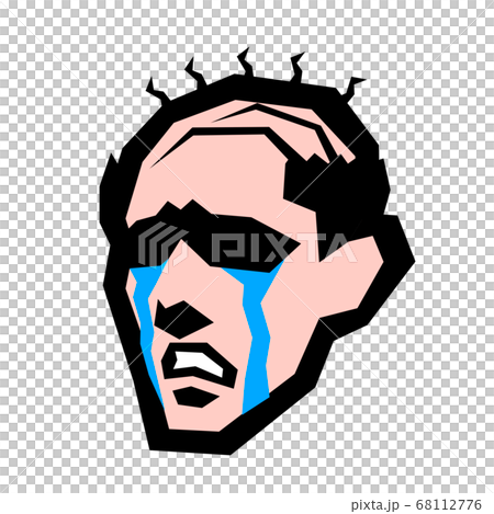 Vector, illustration, head, man, emotion, facial expression, baldness, skinhead, Sitisan, Mohican, 68112776