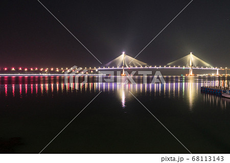 夜景 木浦大橋 夜 68113143