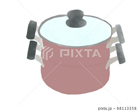 2-tier double-handed pan (without main line) - Stock Illustration  [68113358] - PIXTA