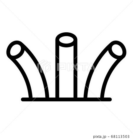 Cable end icon, outline style 68113503