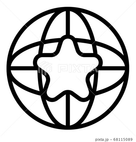 Global adword icon, outline style Global adword icon, outline style 68115089