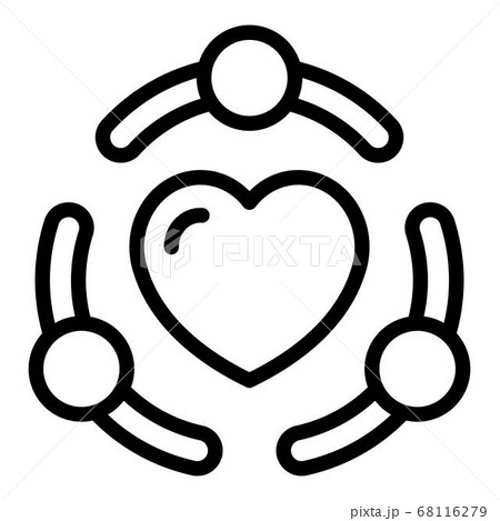 True friendship icon, outline style True friendship icon, outline style 68116279