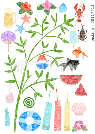 夏の七夕セット 68117413