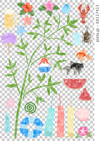 夏の七夕セット 68117413