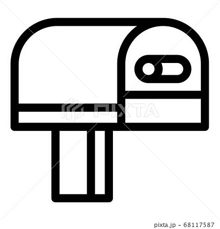 Classic mailbox icon, outline style 68117587