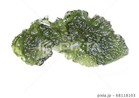 czech moldavite mineral isolated 68118103