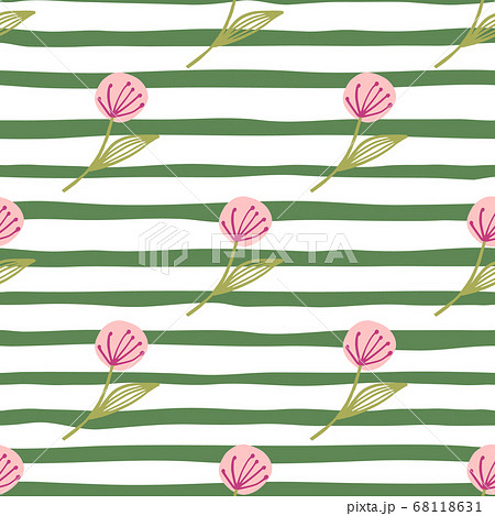 Diagonal located dandelion on seamless pattern. Diagonal located dandelion on seamless pattern. 68118631