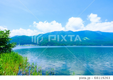 信州：夏の青木湖 68119263