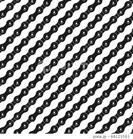Seamless pattern with bicycle chain in diagonal direction, vector illustration Seamless pattern with bicycle chain in diagonal direction, vector illustration 68123501