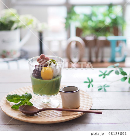 和菓子 抹茶プリン 68123891