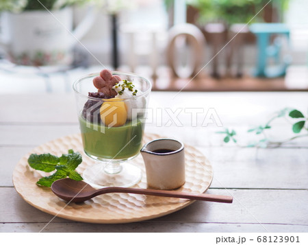 和菓子 抹茶プリン 68123901