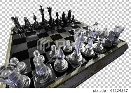 Chess (CG: transparent material) - Stock Illustration [68124887] - PIXTA