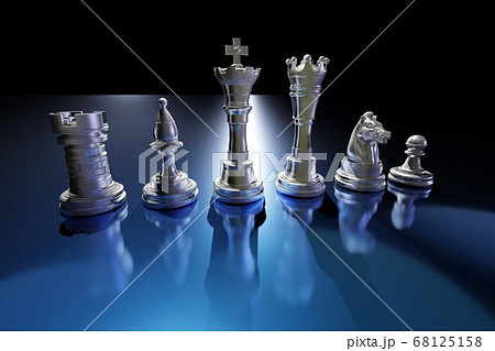チェス 駒メイン Cg のイラスト素材