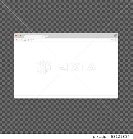 Browser Window White Empty Template Mockup. Vector Browser Window White Empty Template Mockup. Vector 68125354