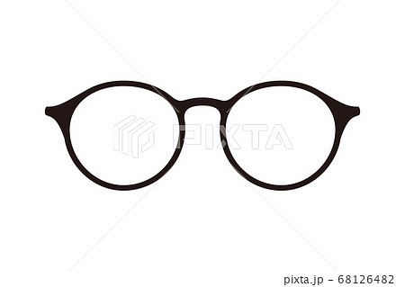 간단한 안경의 일러스트 - 스톡일러스트 [68126482] - Pixta