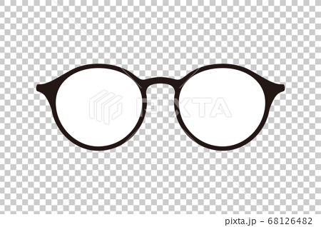 간단한 안경의 일러스트 - 스톡일러스트 [68126482] - Pixta