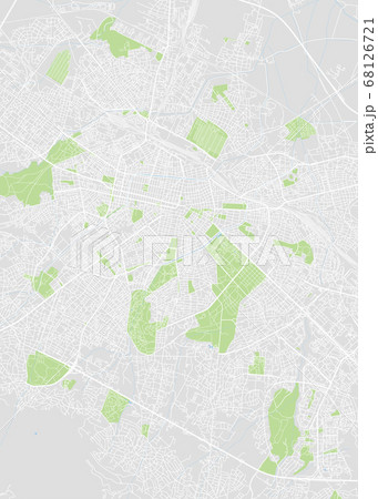 City map Sofia, color detailed plan, vector 68126721