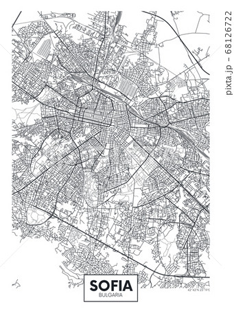 City map Sofia, travel vector poster design City map Sofia, travel vector poster design 68126722