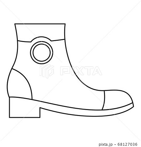 Woman shoes icon vector thin line 68127036