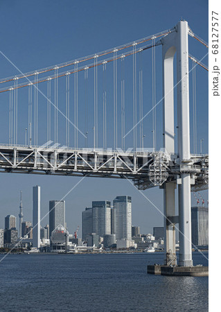 レインボーブリッジ越しのスカイツリー レインボーブリッジ越しのスカイツリー 68127577