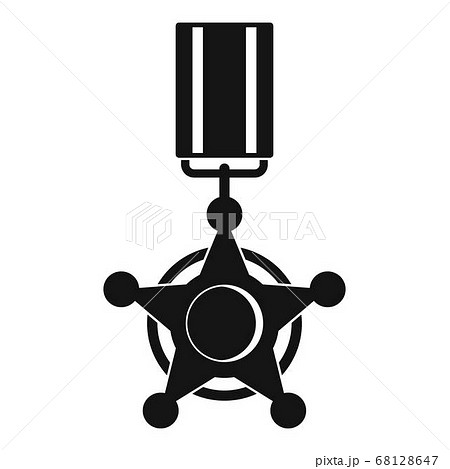 Medal icon vector simple Medal icon vector simple 68128647