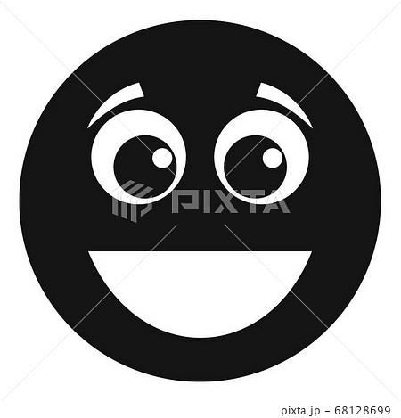 Smile icon vector simple Smile icon vector simple 68128699