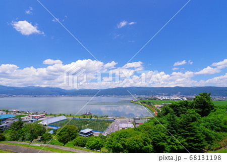 諏訪サービスエリアから望む諏訪市内の風景 諏訪サービスエリアから望む諏訪市内の風景 68131198