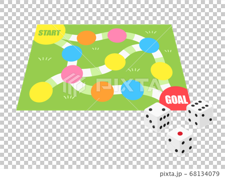 すごろくゲームのイラスト 68134079