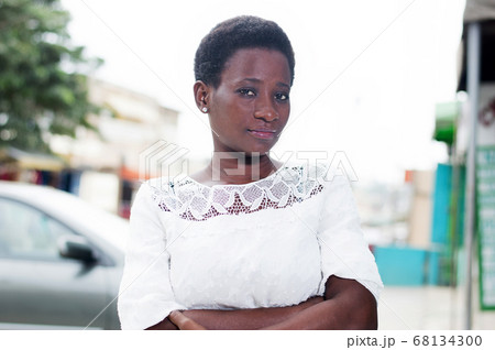 portrait of young confident woman portrait of young confident woman 68134300
