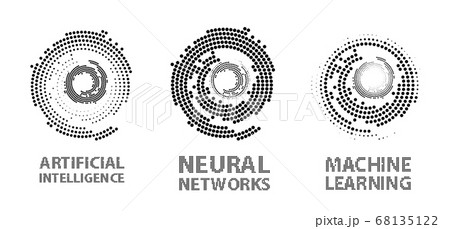 Abstract Neural networks logo company 68135122