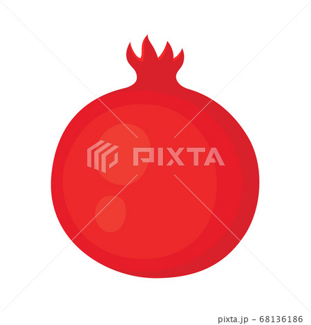 whole pomegranate fruit isolated on white 68136186