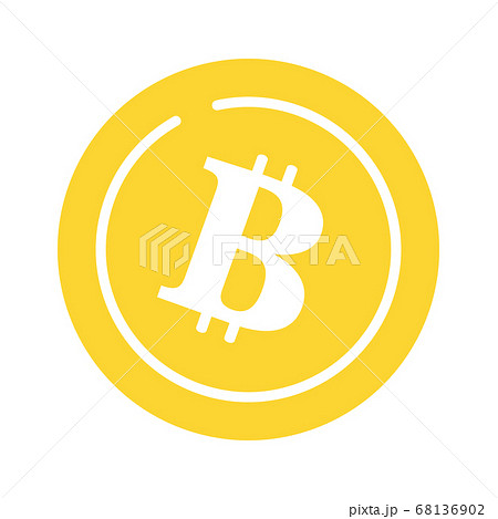 ビットコインのカラーイラストアイコン 68136902